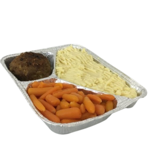 Aardappel puree + worteltjes